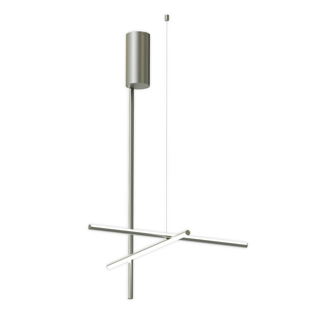 FLOS Coordinates C1 plafonnier LED, argenté lune en multicolore