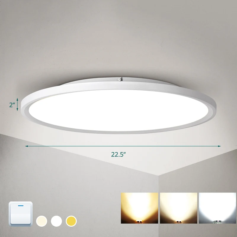 Guirlande lumineuse Disk Led-Unterputz-Deckenleuchte, nordisches Acryl, Wohnzimmer-Unterputzleuchte