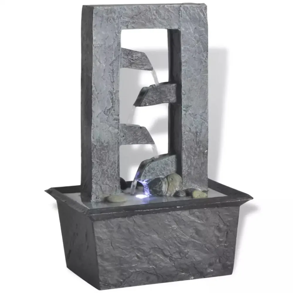 Guirlande lumineuse Fontaine d'intérieur avec lumière LED Poly-résine 15,8x11,8x24 cm DEC020758