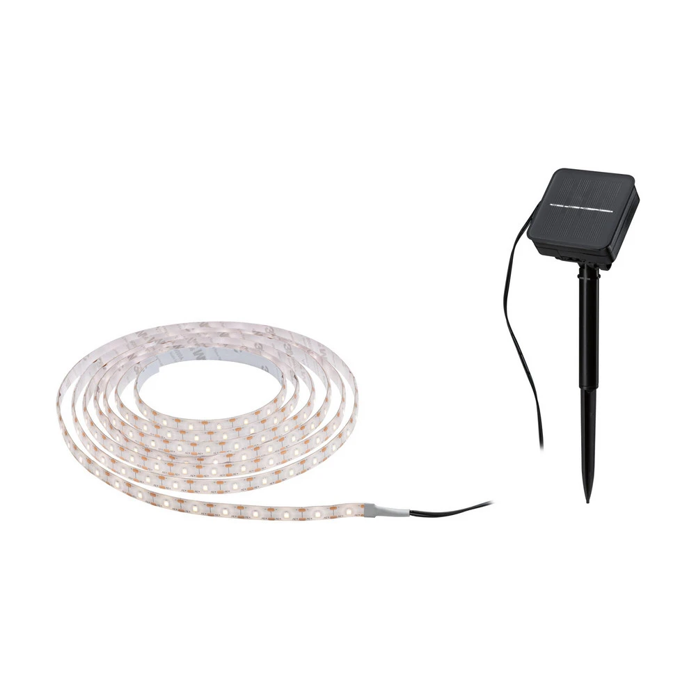 Kit d'Éclairage Ambiance Paulmann 78896 ruban LED solaire 3 m, blanc tempéré