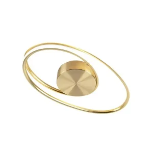 Kit d'Éclairage Ambiance Plafonnier design doré avec LED 3 étapes dimmable - Rowan