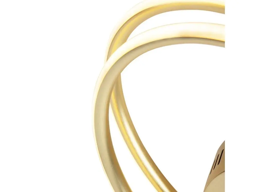 Kit d'Éclairage Ambiance Plafonnier design doré avec LED 3 étapes dimmable - Rowan