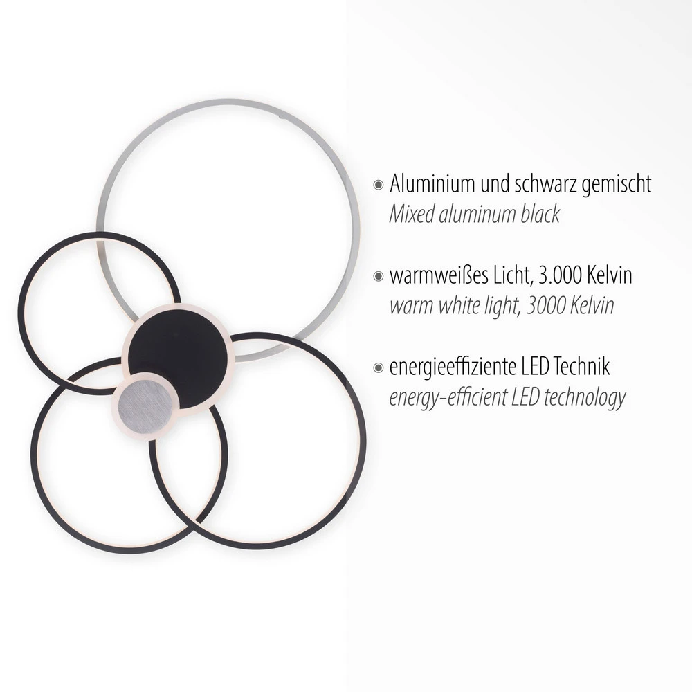 Kit d'Éclairage Ambiance Plafonnier LED Papilon, 80x64 cm