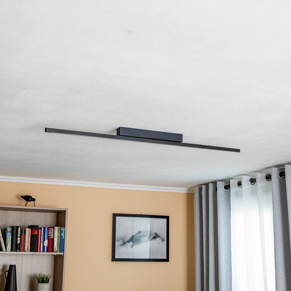 Kit d'Éclairage Ambiance Quitani Talon plafonnier LED, noir anodisé