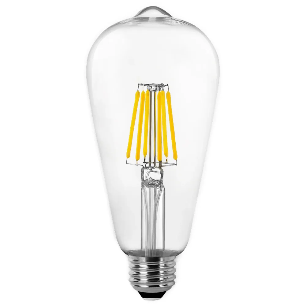 LAMPE À FILAMENT LED MATEL E27 POIRE 8W avec effet scintillant