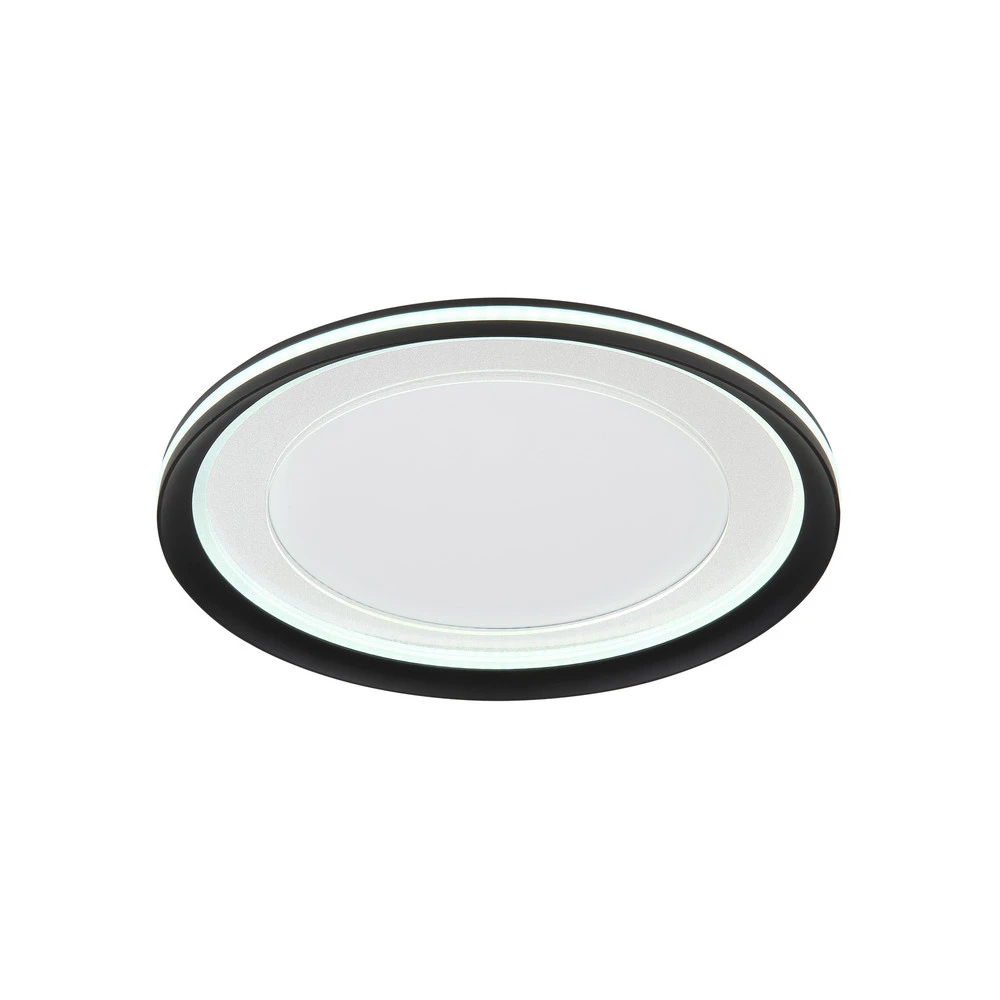 Lampe à lave Plafonnier LED Clarino, Ø 41,5 cm, noir, acrylique, CCT