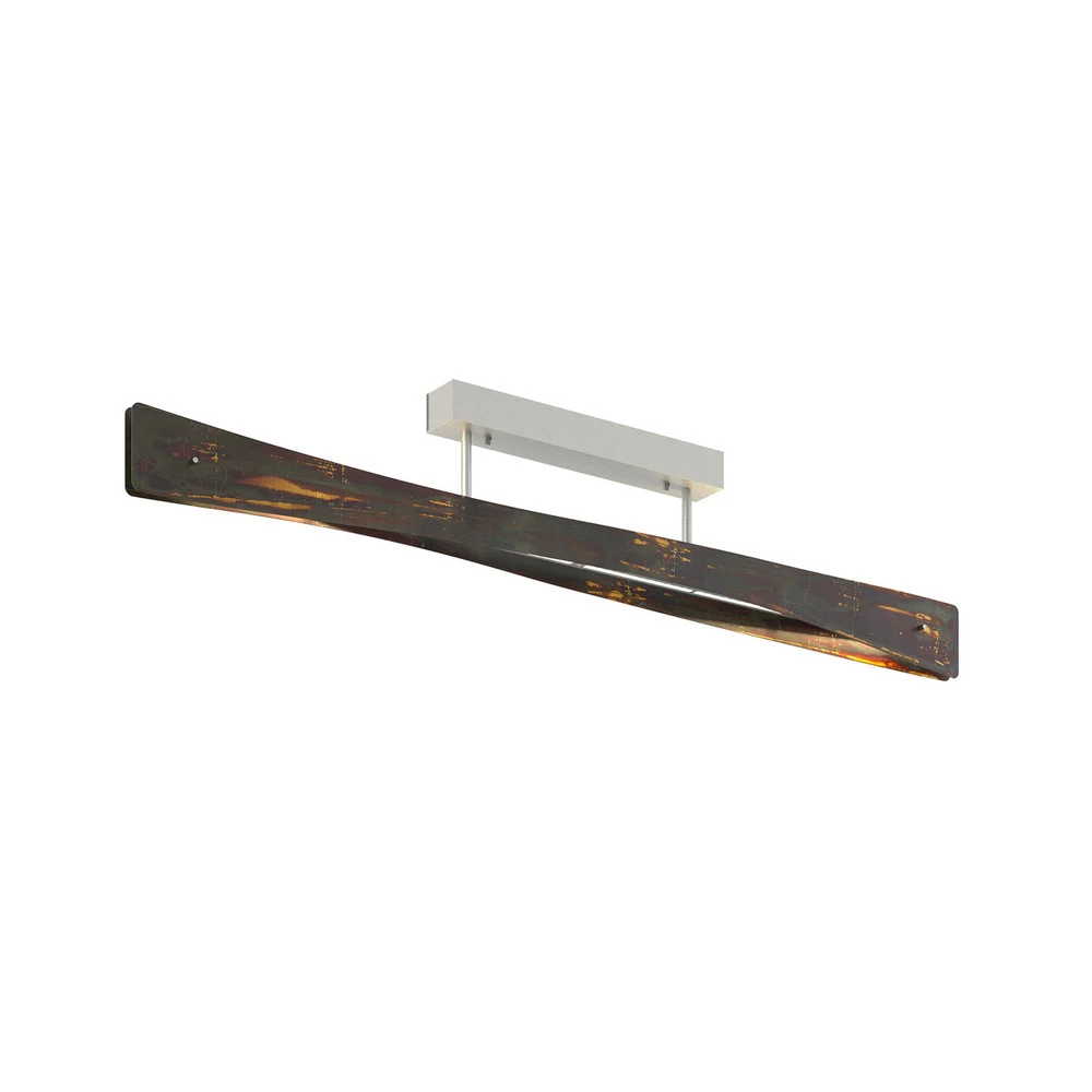 Lampe à lave Quitani Plafonnier LED Lian, oxydé or