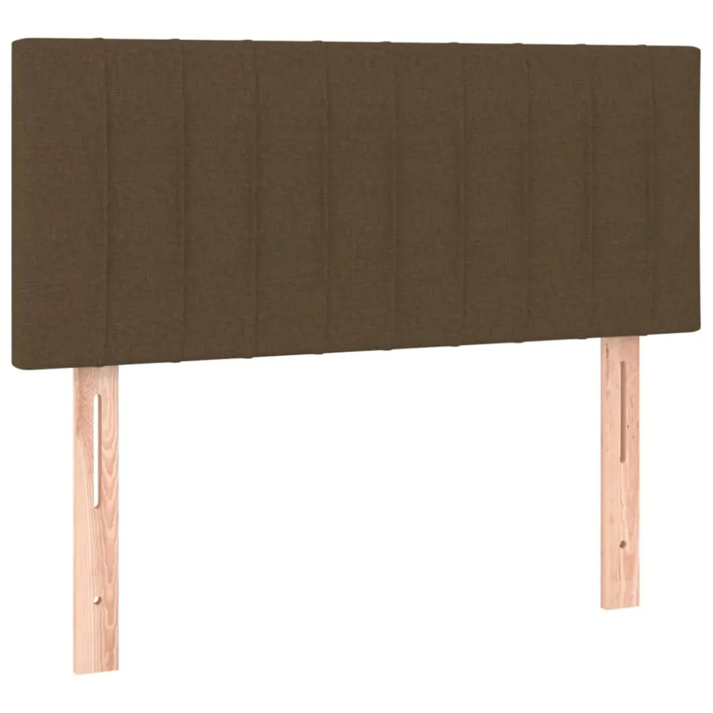 Lampe à lave Tête de lit accessoire couchage chambre à coucher meuble à LED 90 x 5 x 78/88 cm tissu marron ténébreux TDL02...