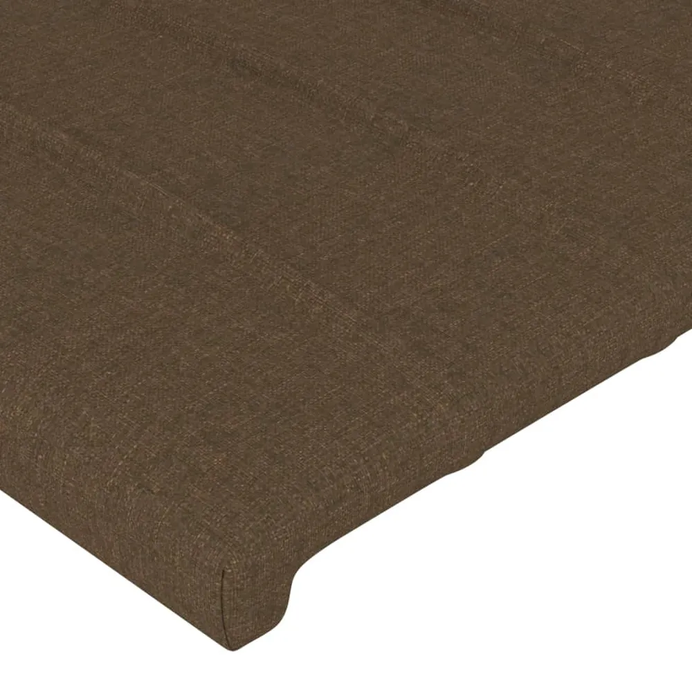 Lampe à lave Tête de lit accessoire couchage chambre à coucher meuble à LED 90 x 5 x 78/88 cm tissu marron ténébreux TDL02...