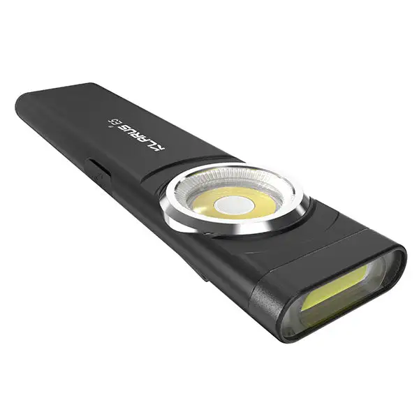 Lampe LED EDC E5, 470 lumens, (batterie incluse), noire Style industriel