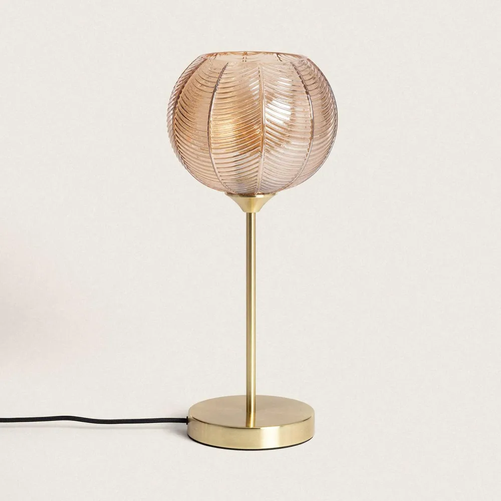 Lampe en métal et verre avec éclairage LED Klimt avec 16 couleurs RVB