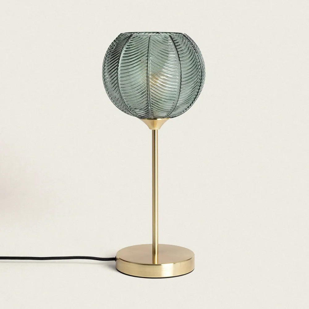 Lampe en métal et verre avec éclairage LED Klimt avec 16 couleurs RVB