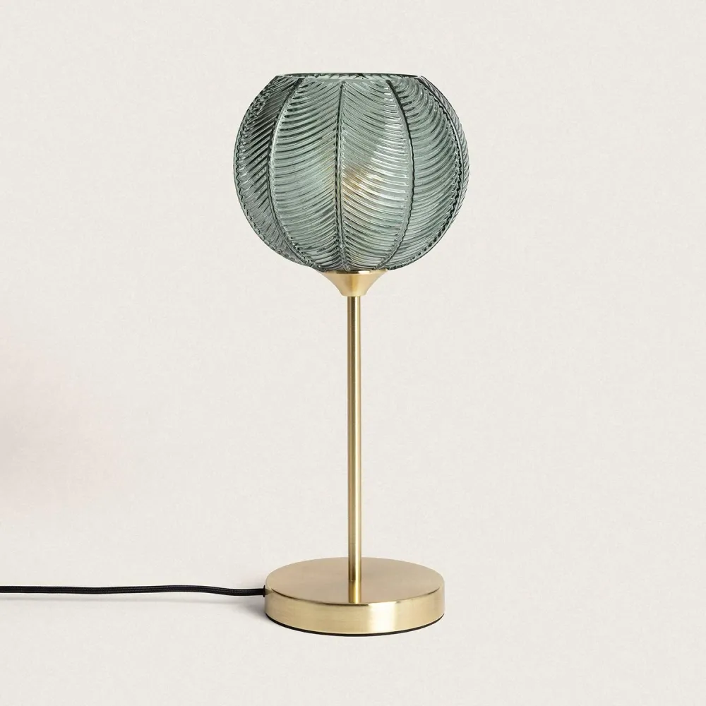 Lampe en métal et verre avec éclairage LED Klimt avec 16 couleurs RVB