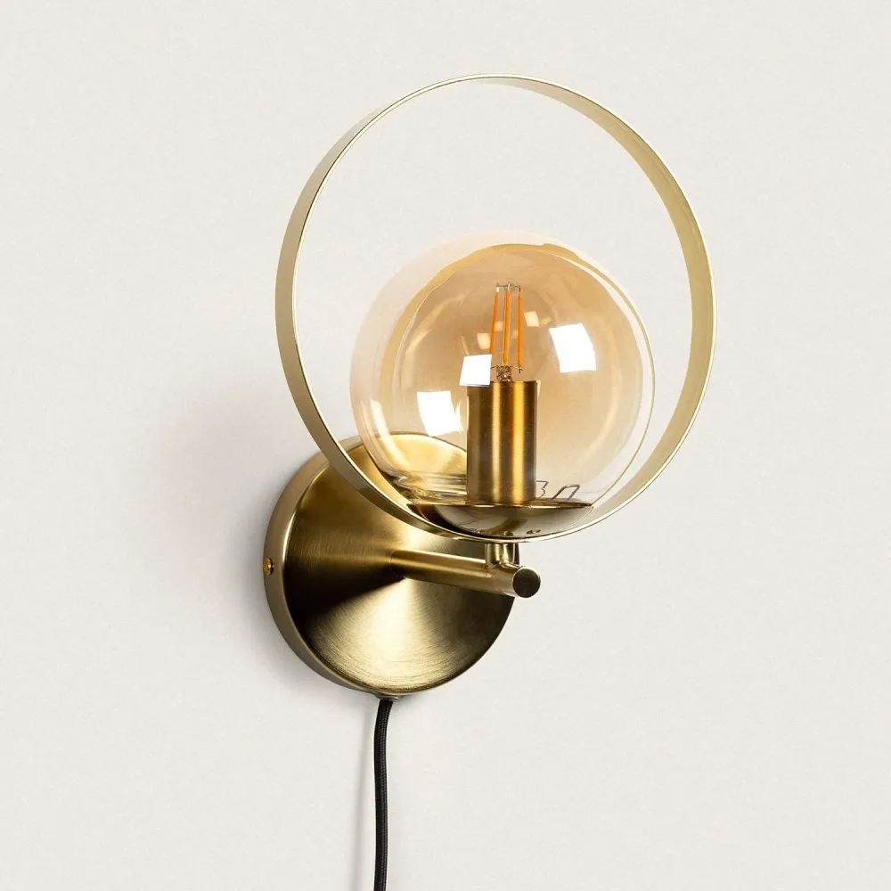 La lampe murale Dodoma en métal est équipée d'un éclairage LED. - Installation Facile