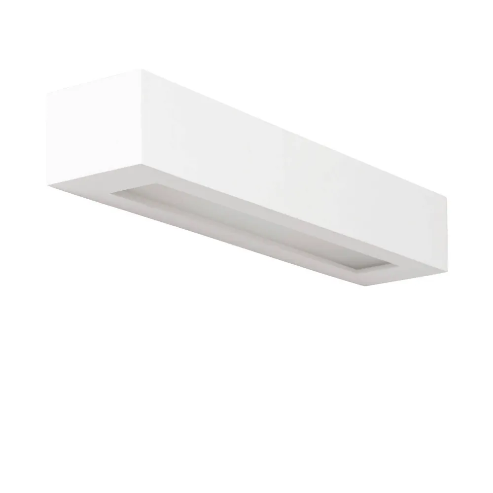Lampe murale en plâtre Ruvil avec éclairage LED intégré. Éclairage chaud 2700K