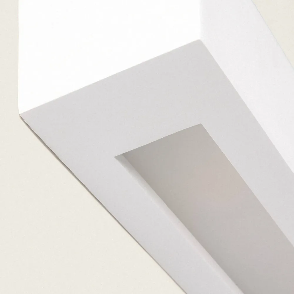 Lampe murale en plâtre Ruvil avec éclairage LED intégré. Éclairage chaud 2700K
