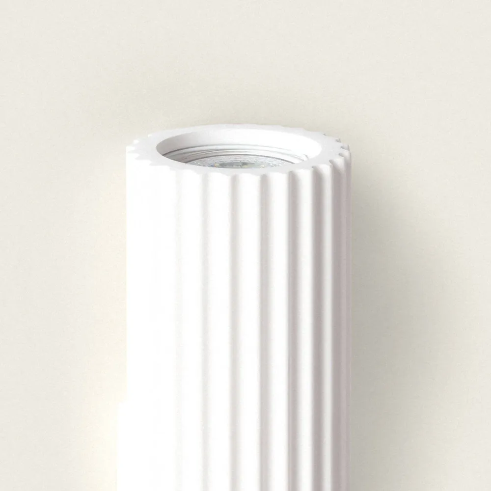 Lampe murale en plâtre Xuro avec éclairage LED intégré. pour décoration de Noël