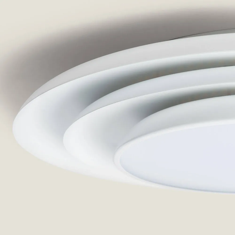 Lampe plafonnier ronde LED 30W diamètre 500 mm, CCT ajustable Telmor Style industriel