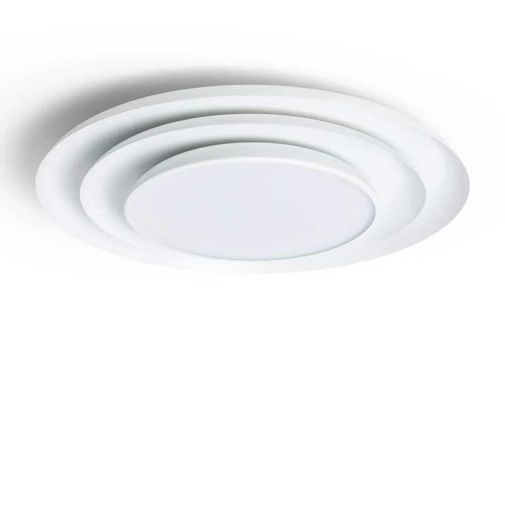Lampe plafonnier ronde LED 30W diamètre 500 mm, CCT ajustable Telmor Style industriel