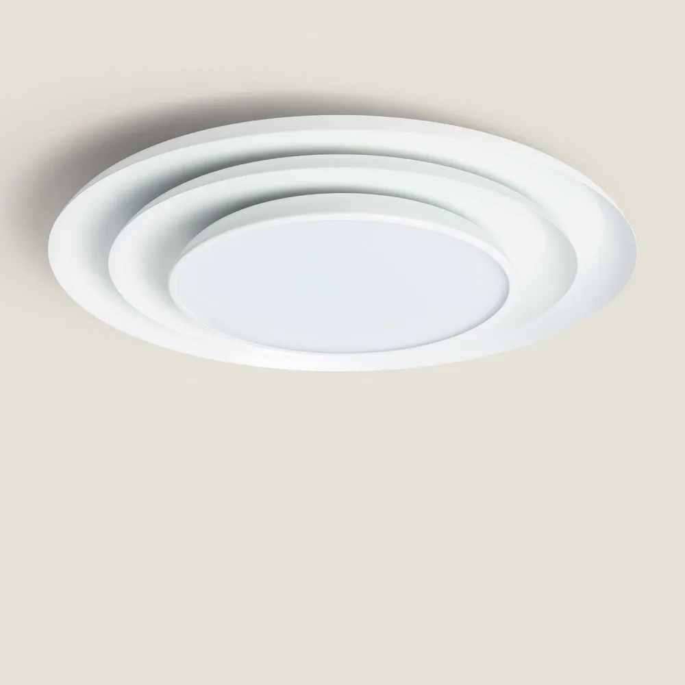 Lampe plafonnier ronde LED 30W diamètre 500 mm, CCT ajustable Telmor Style industriel