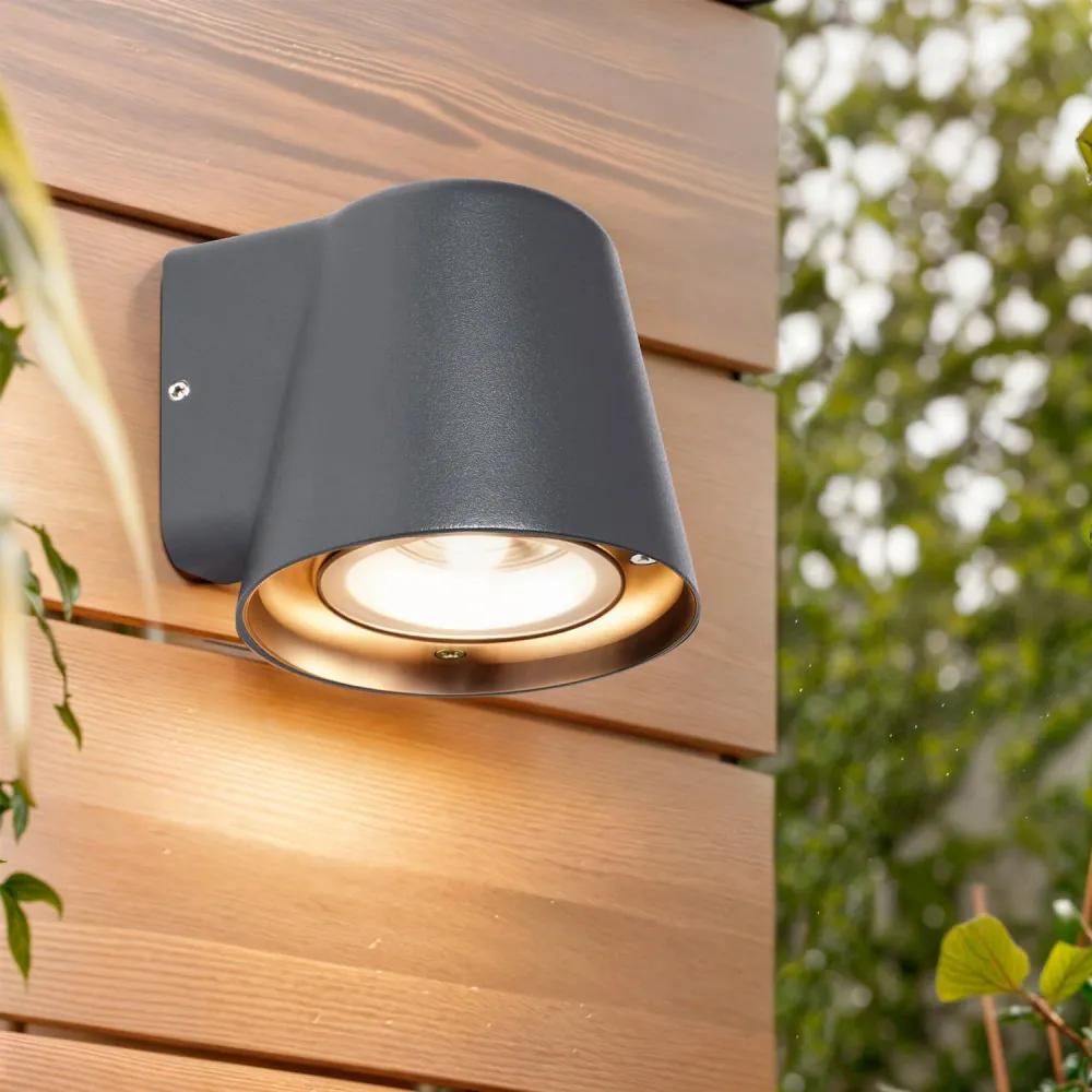 Lampe à sel Éclairage mural extérieur en aluminium avec technologie LED Darjan