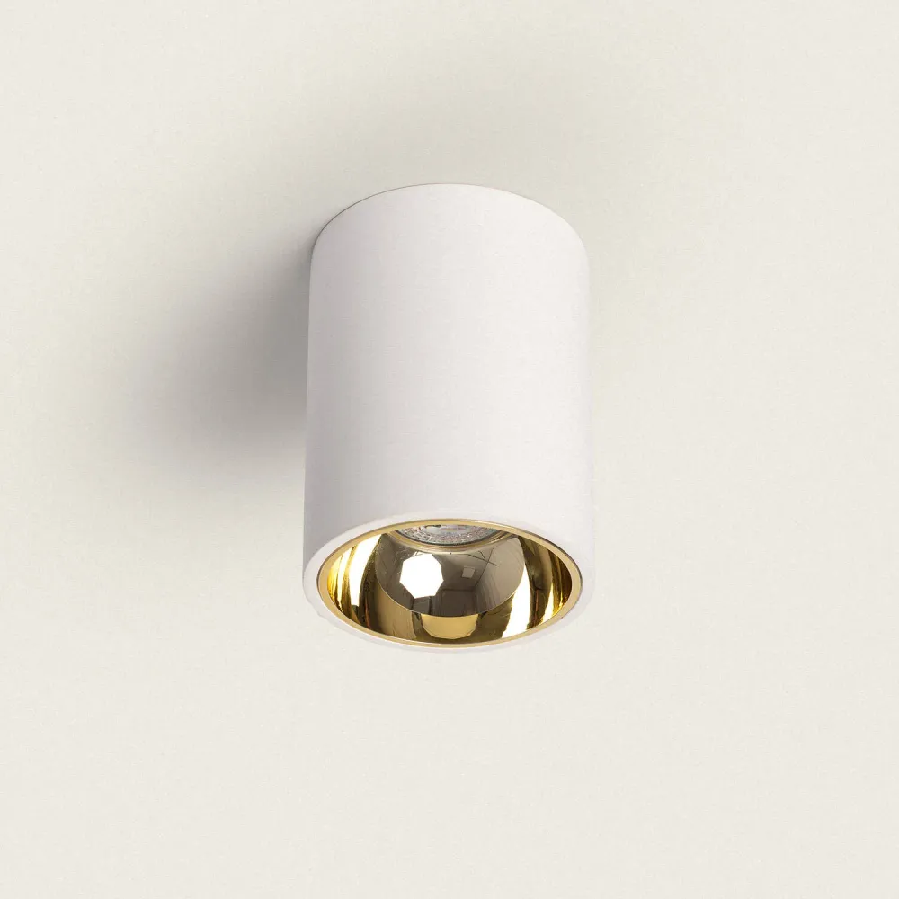 Lampe à sel Luminaire de plafond en plâtre avec éclairage LED Gulloc