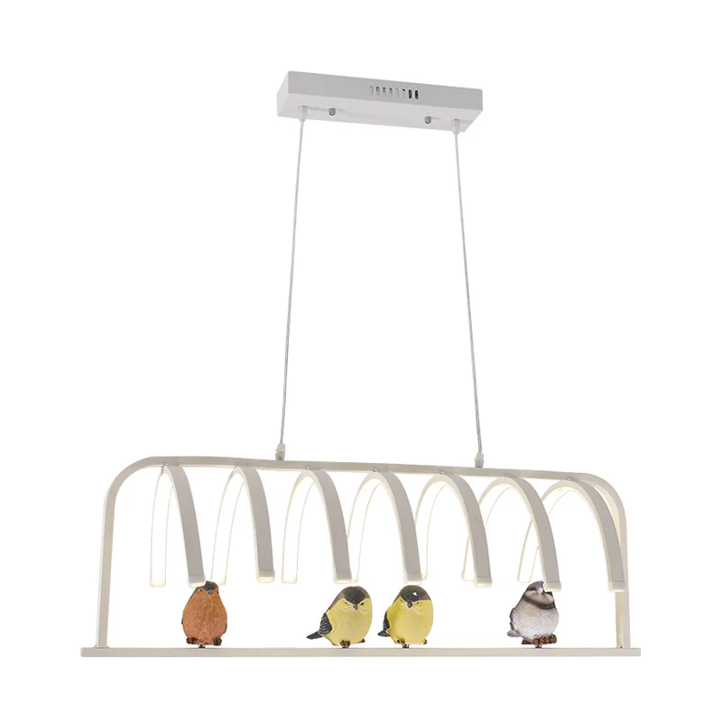 Lampe à sel Lustre suspendu incurvé en acrylique, LED moderniste, plafonnier blanc, lumière chaude/blanche/naturelle, avec...