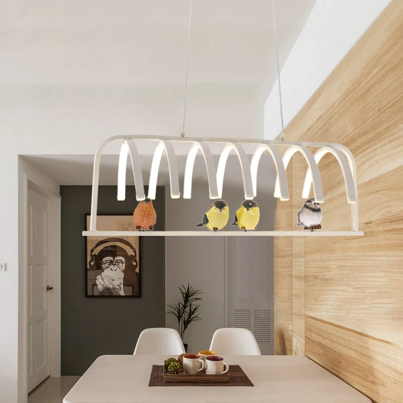Lampe à sel Lustre suspendu incurvé en acrylique, LED moderniste, plafonnier blanc, lumière chaude/blanche/naturelle, avec...