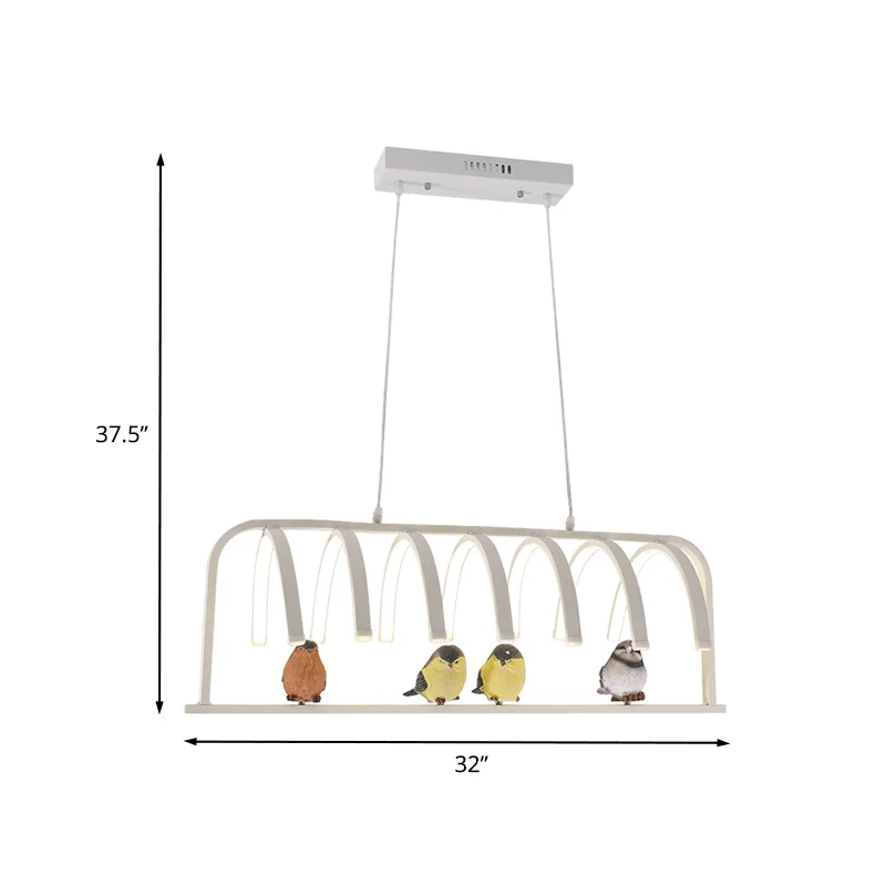 Lampe à sel Lustre suspendu incurvé en acrylique, LED moderniste, plafonnier blanc, lumière chaude/blanche/naturelle, avec...