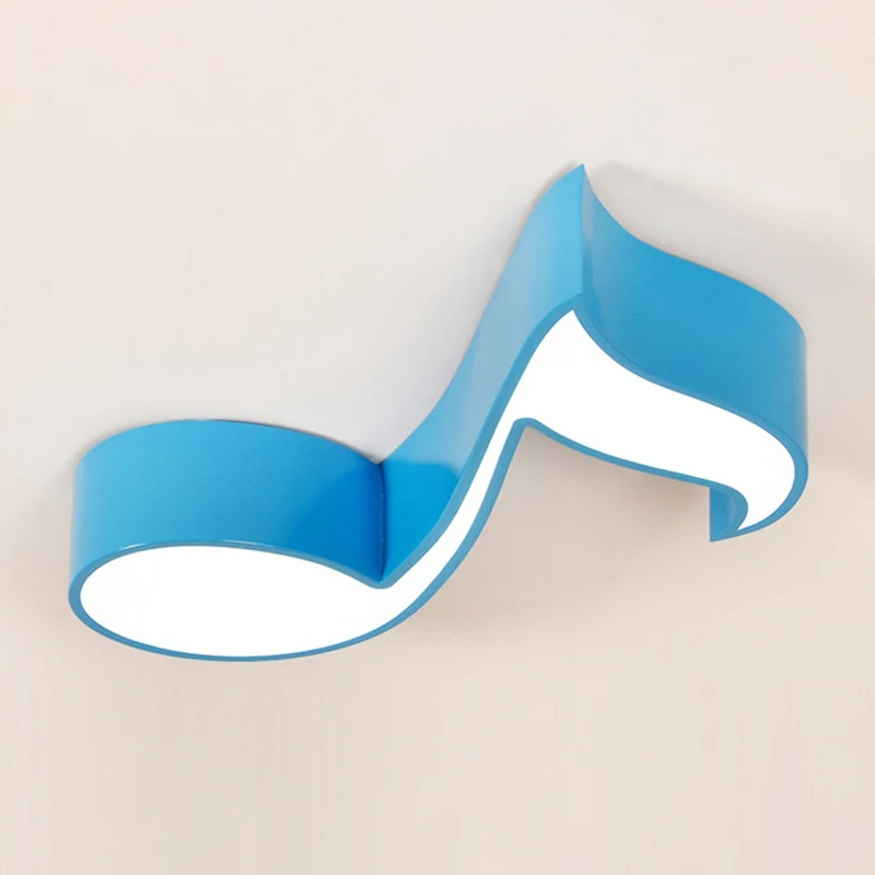 Lampe à sel Musiknoten-Einbauleuchte, minimalistische metallische LED-Deckenleuchte für Kinderzimmer mit Acrylschirm