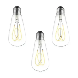 Lampe à sel Pack 3 ampoules E27 LED décoratives Spirale Flower