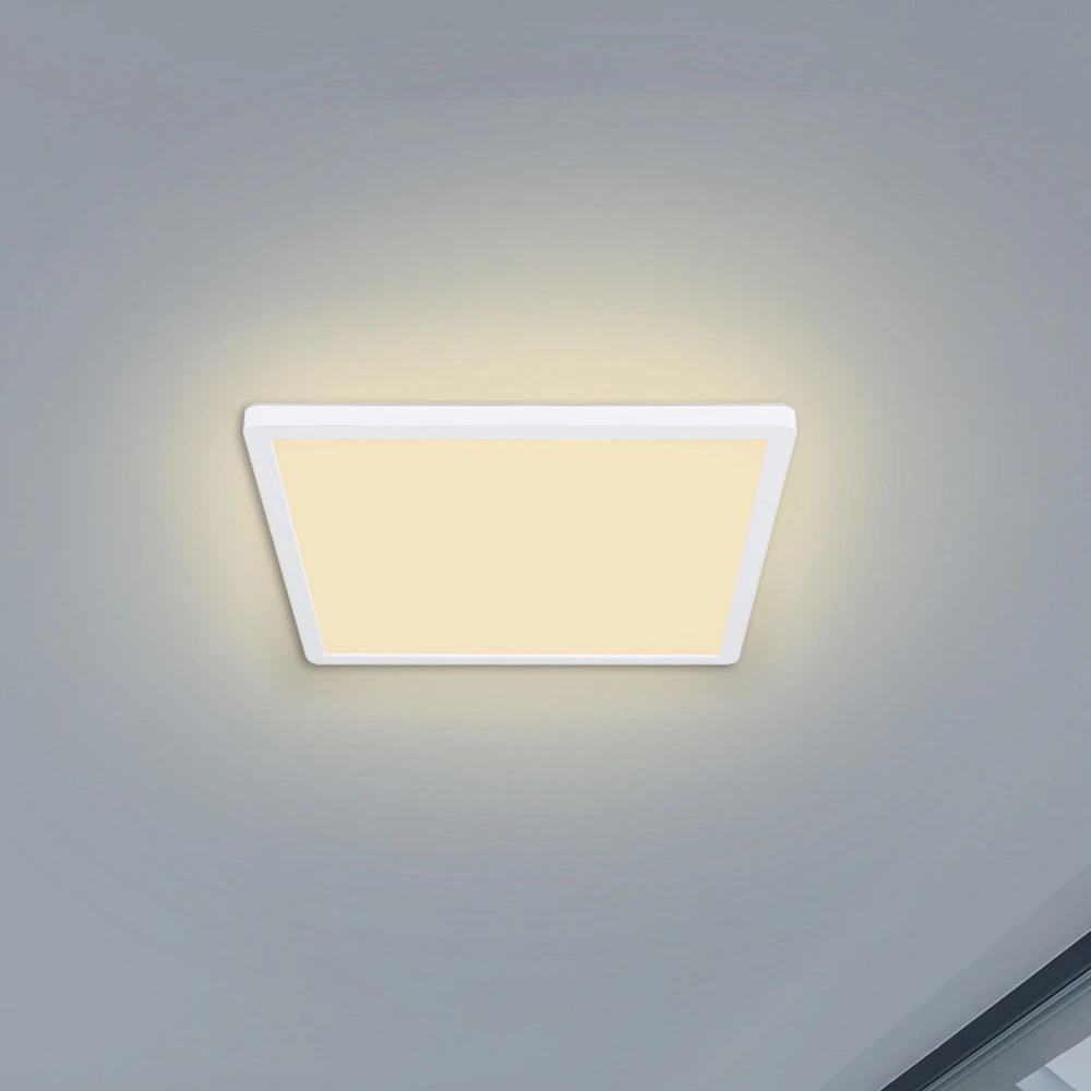 Lampe à sel Plafonnier LED Sapana, angulaire, dimmable, blanc