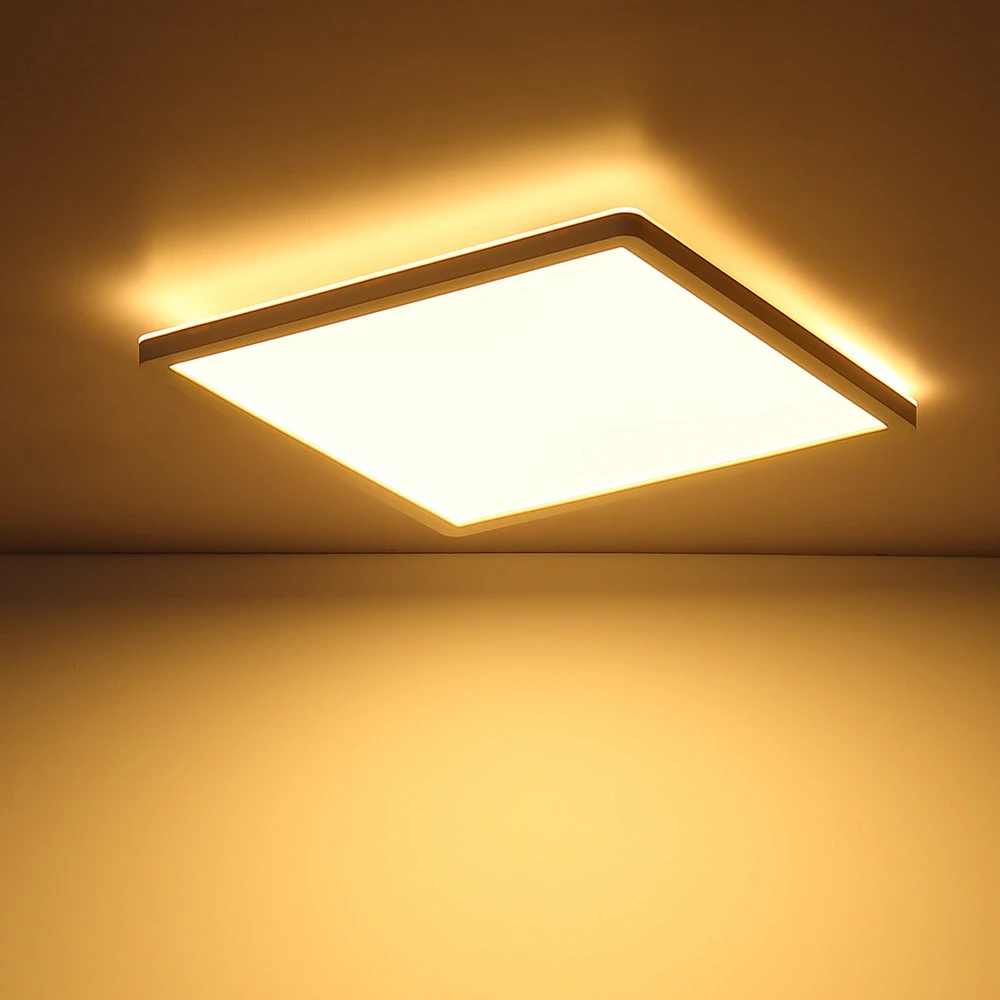 Lampe à sel Plafonnier LED Sapana, angulaire, dimmable, blanc