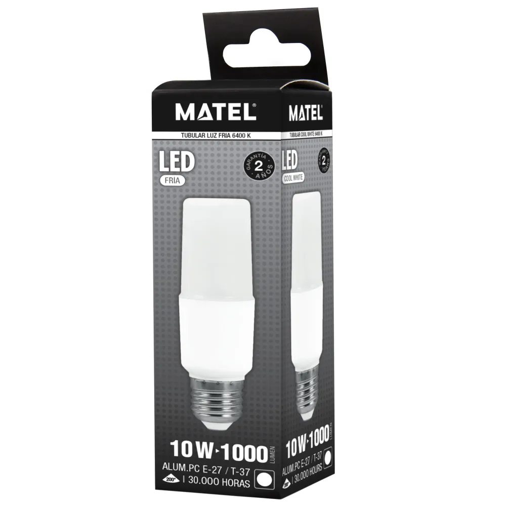 LAMPE TUBULAIRE LED T37 E27 12W pour décoration de Noël