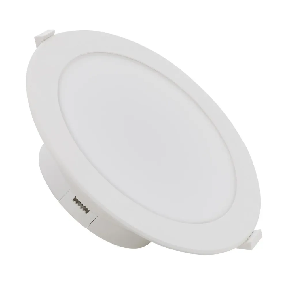Luminaire Créatif Design Éclairage encastré LED rond 20W pour salle de bain, IP44, découpe 145mm