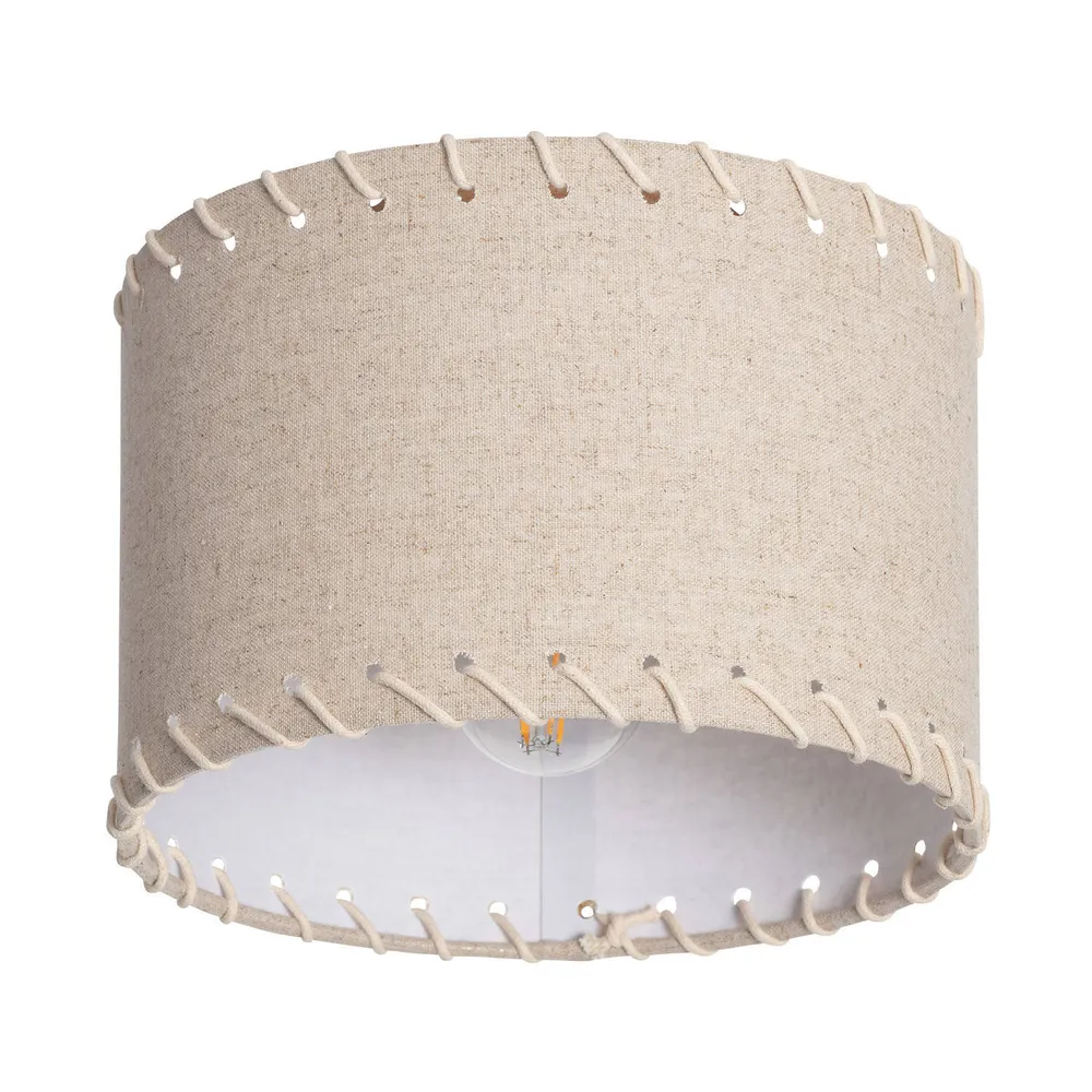 Luminaire Créatif Design Éclairage LED rond avec tissu, diamètre 250 mm, modèle Fíbula