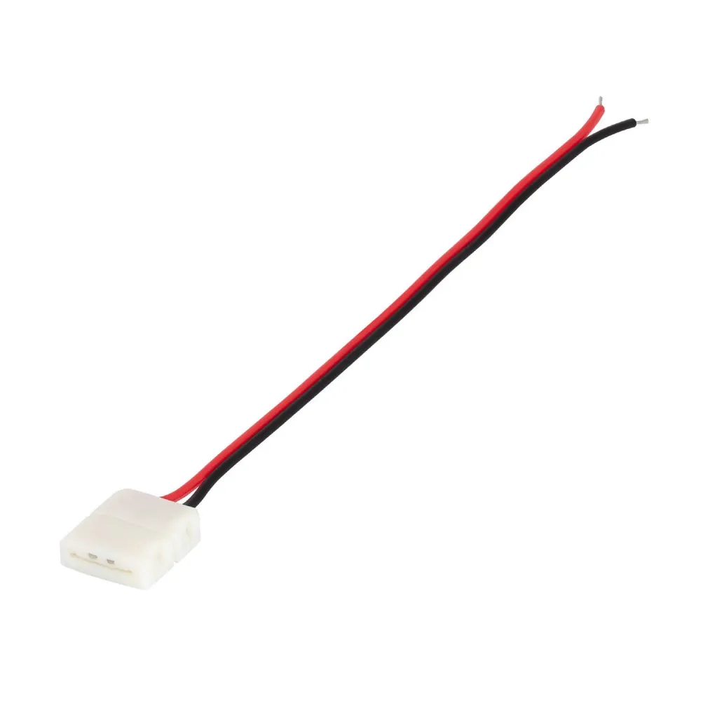 Luminaire Créatif Design Connecteur précipité pour ruban LED monochrome 12/24V DC, 10mm, 2 broches