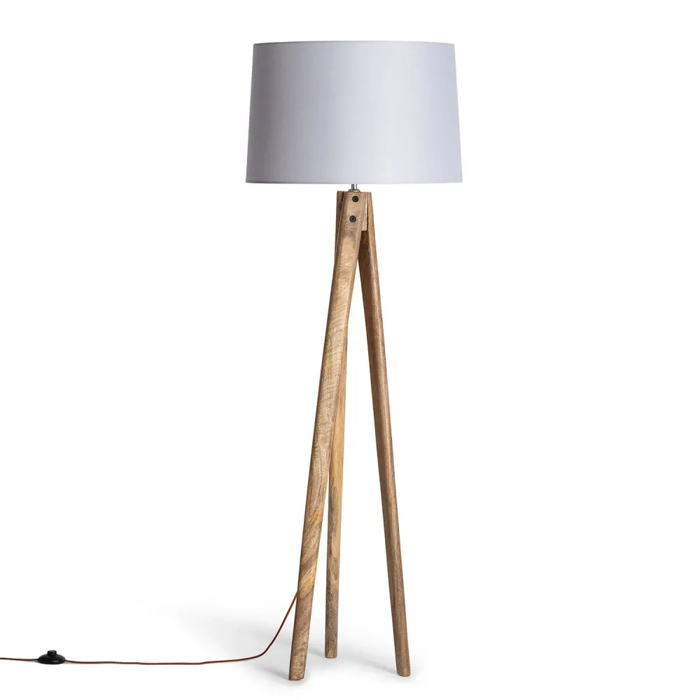 Luminaire Créatif Design Luminaire en bois Kumar avec éclairage LED ILUZZIA
