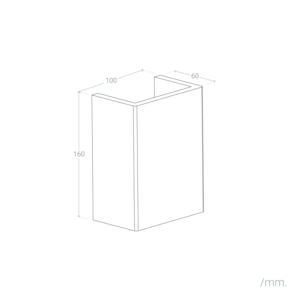 Luminaire Créatif Design Luminaire mural carré en plâtre avec éclairage LED