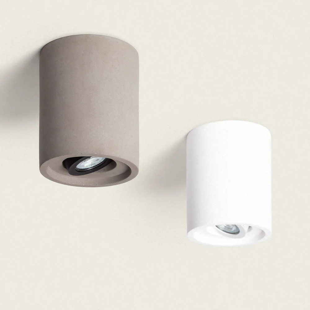 Luminaire Créatif Design Lumière de plafond faite en plâtre ou ciment avec éclairage LED