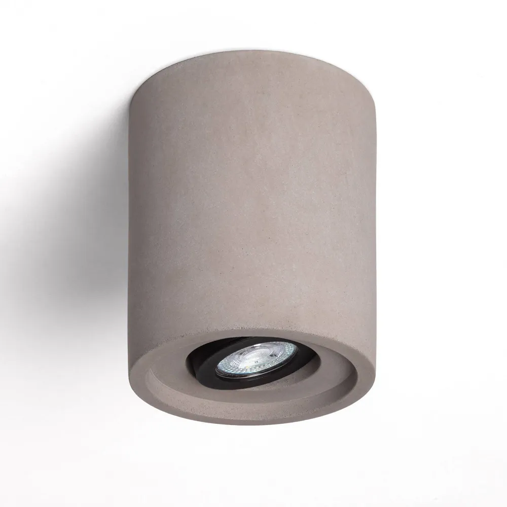 Luminaire Créatif Design Lumière de plafond faite en plâtre ou ciment avec éclairage LED