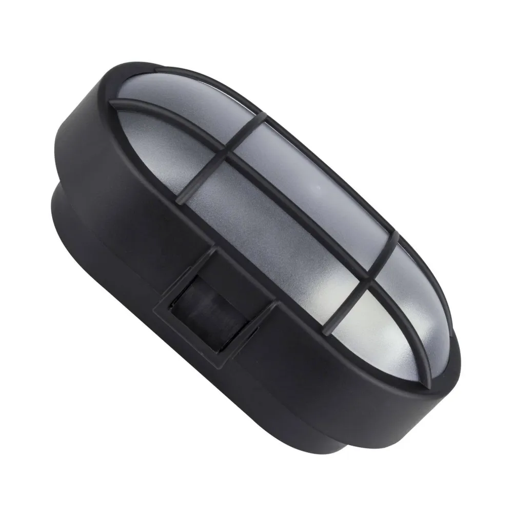 Luminaire Créatif Design Plafonnier extérieur ovale à LED avec grille 220x120 mm