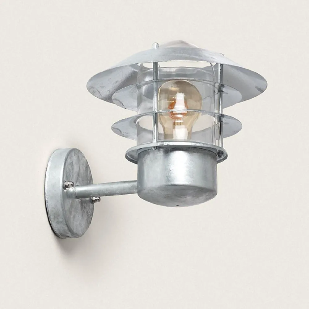 Luminaire à effet Lampadaire mural extérieur édité Coastal Stage - Acier galvanisé et LED