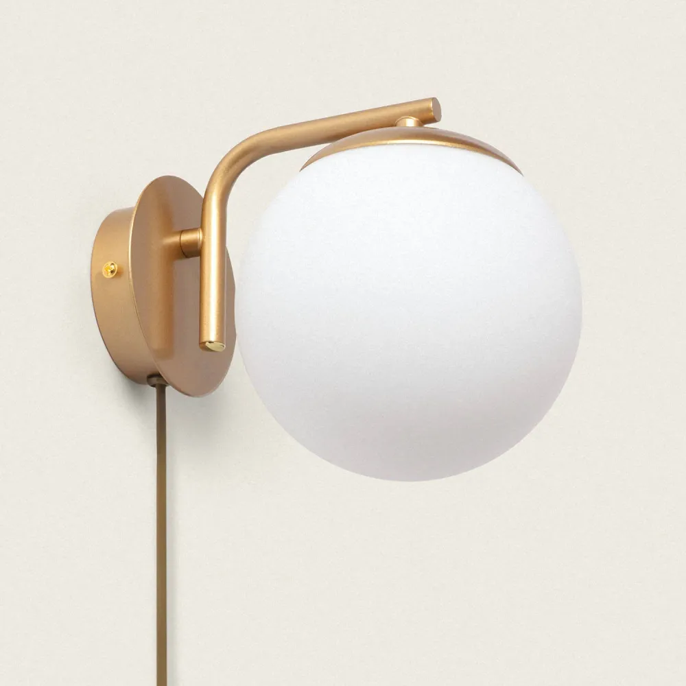 Luminaire à effet Lampe murale en métal et verre Moonlight avec éclairage LED Cosmic