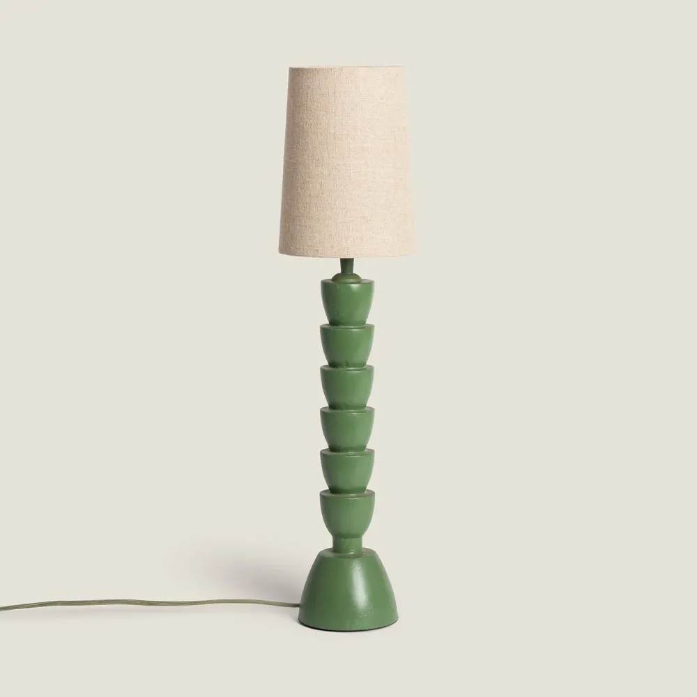 Luminaire à effet Lampe de table en résine Darian équipée d'éclairage LED