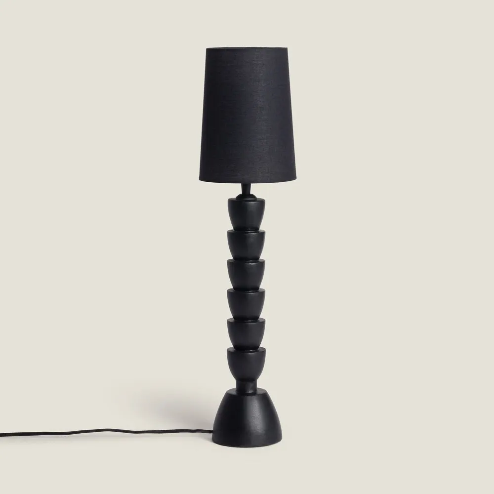 Luminaire à effet Lampe de table en résine Darian équipée d'éclairage LED