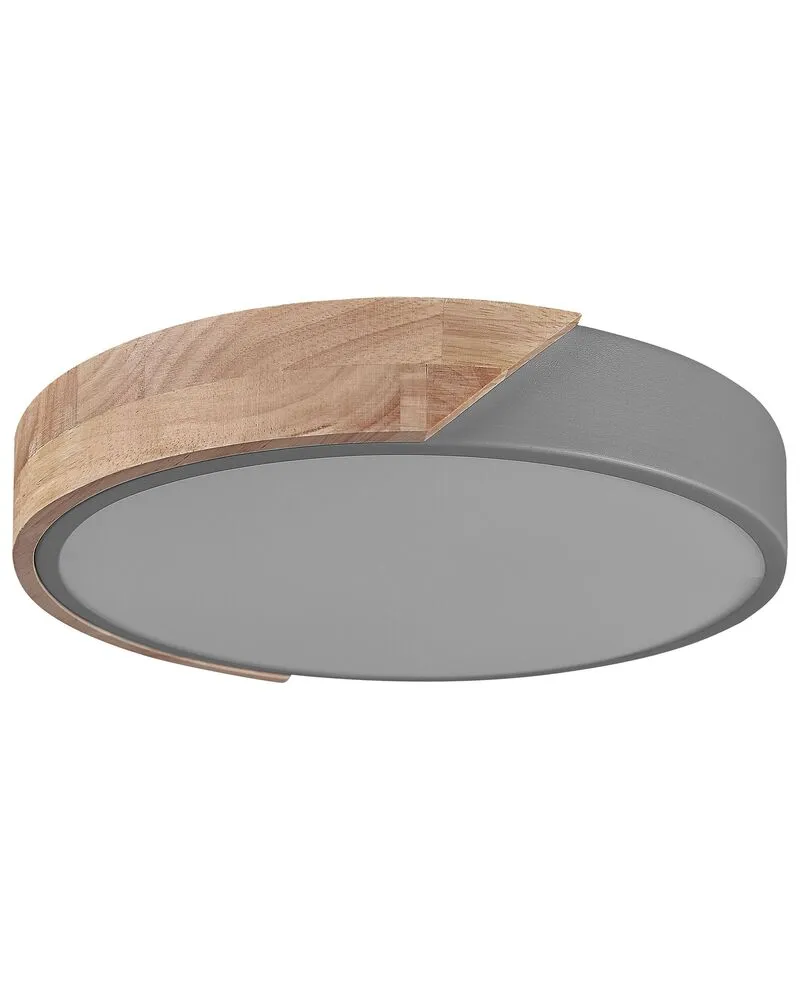 Luminaire à effet Plafondlamp LED lichthout/grijs PATTANI