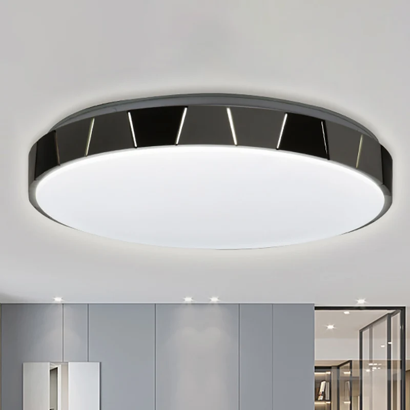 Luminaire à effet Plafonnier circulaire en acrylique LED récent, luminaire encastré blanc, lumière blanche/chaude/naturelle