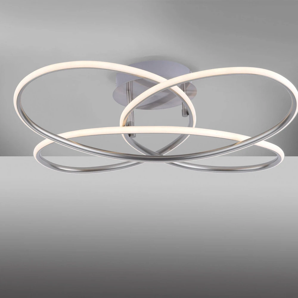Luminaire à effet Plafonnier LED Node, dimmable, acier