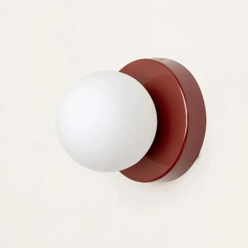 Luminaire en forme Applique Murale LED – Sphère en Verre Dépoli, Design Contemporain pour Chambre et Salon